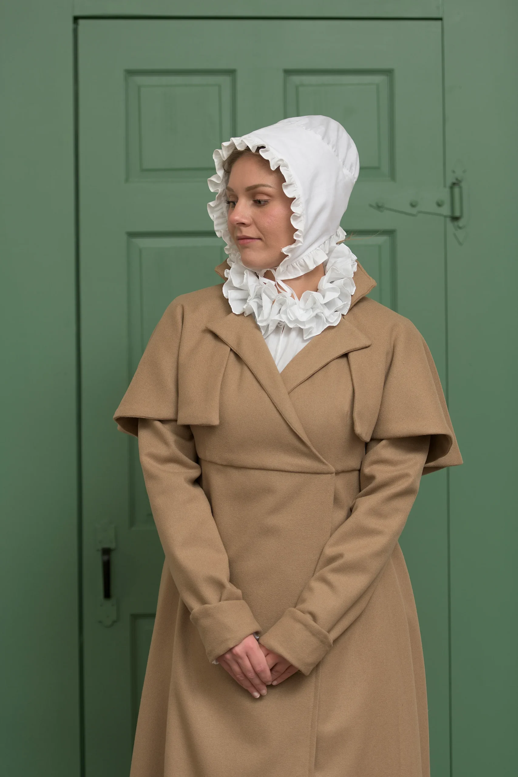 Camel Colored Wool Redingote | Regency - Image 2