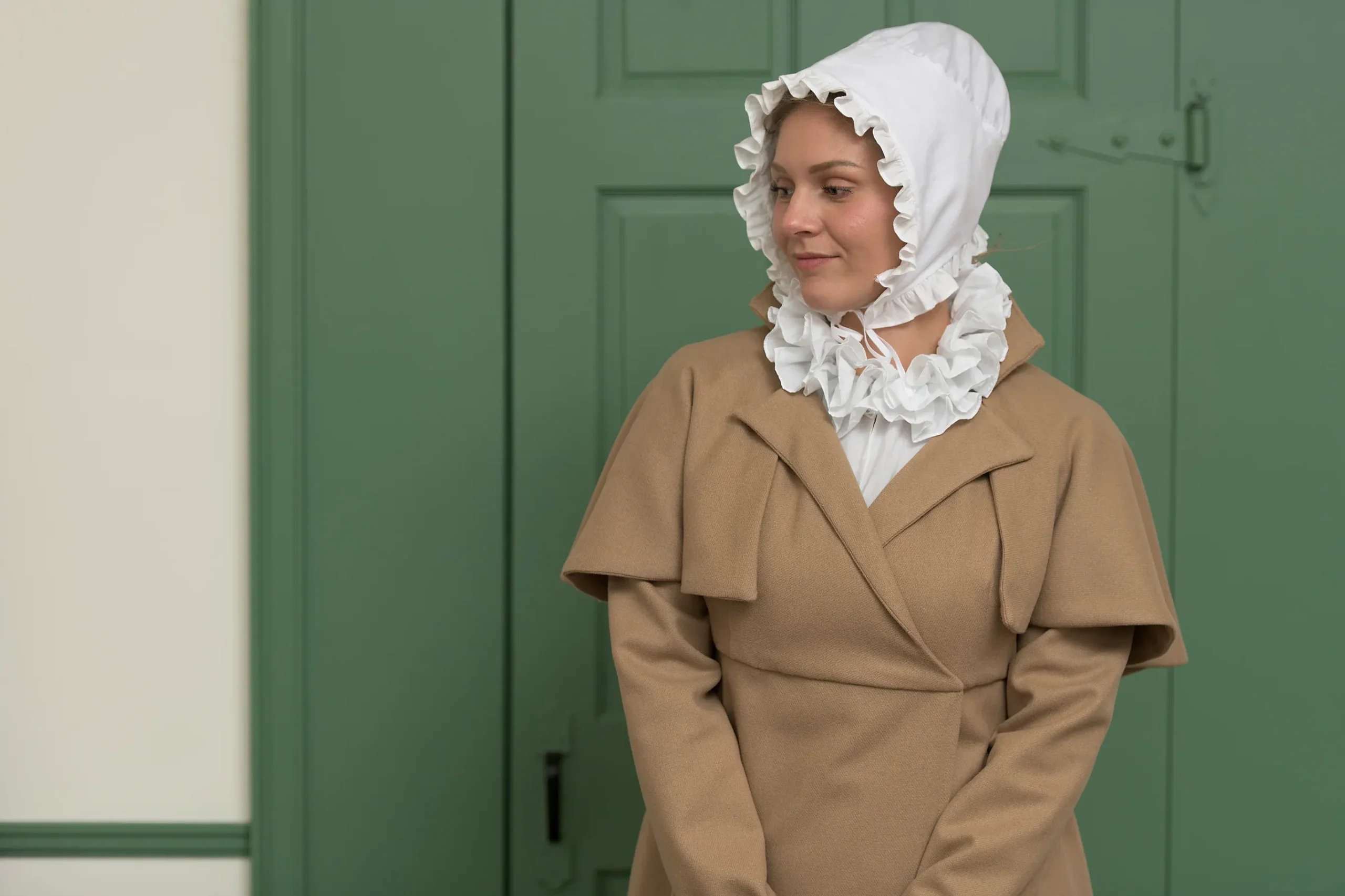 Camel Colored Wool Redingote | Regency - Image 4